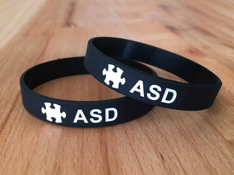 Autism Wristband Medical ID Bracelet Autistic Aspergers ASD Etsy