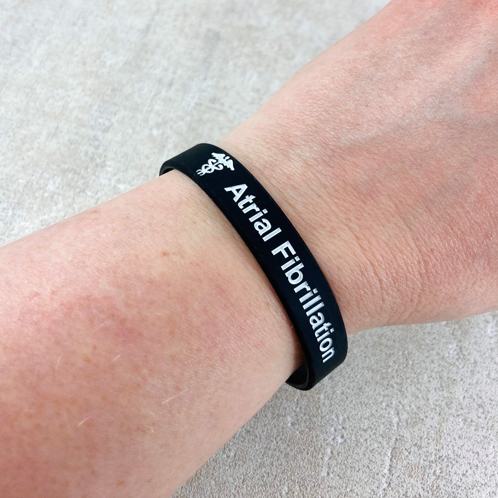 Atrial Fibrillation Bracelet Medical ID Wristband Irregular Etsy