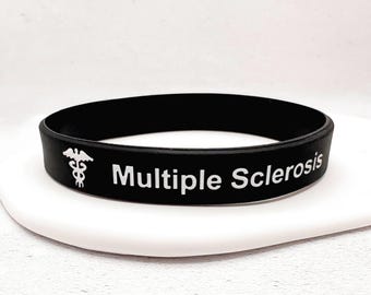Multiple Sclerosis Medical Alert Bracelet | MS Silicone ID Wristband