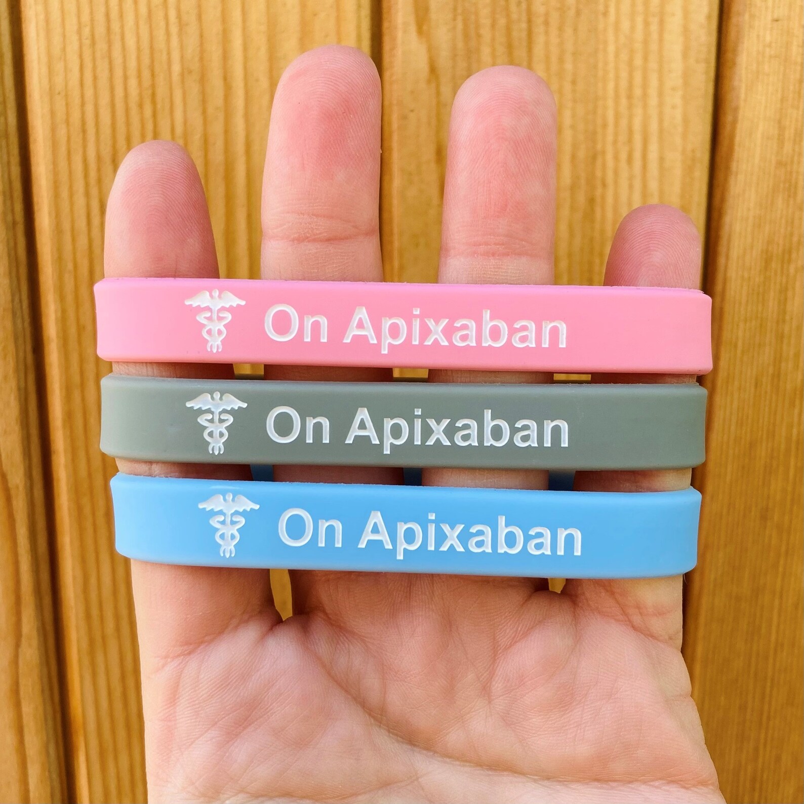 On Apixaban Bracelet Medical ID Band Wristband Alert Etsy
