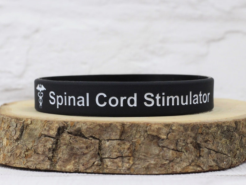 Spinal Cord Stimulator Medical Alert Wristband Bracelets Etsy
