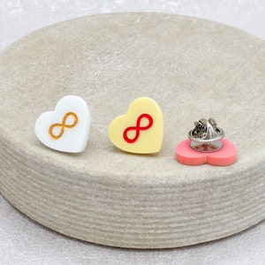 Pin de corazón infinito para autismo, concienciación sobre el autismo, el síndrome de Asperger, el amor, la aceptación, joyería, regalo, insignia, mamá, hombres, mujeres, Reino Unido.