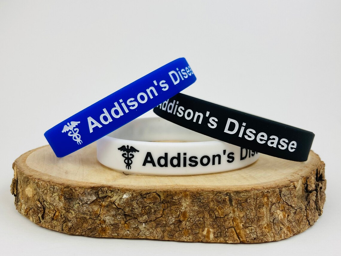 Addisons Disease Bracelet Medical ID Addison's Band Etsy