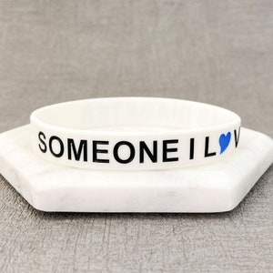 Diabetes Awareness Wristband Love Mom Mum Dad Parent Grandma Support Bands Type 1 2 One Two Silicone Diabetic Jewelry Jewellery White UK