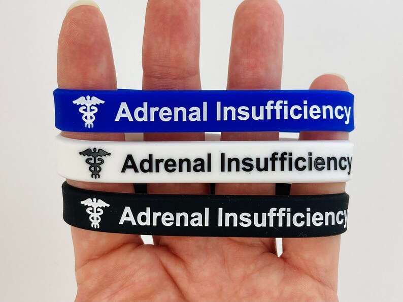 Adrenal Insufficiency Bracelet Medical ID Addison's Band Etsy