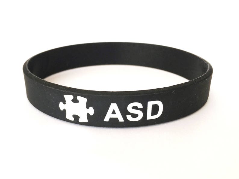 Autism Wristband Medical ID Bracelet Autistic Aspergers ASD Etsy UK