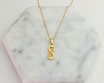 Autistic Awareness Necklace Golden Tone Infinity Pendant Autism ASD Aspergers Support Jewellery Jewelry Gift Women Ladies For Her Girls UK