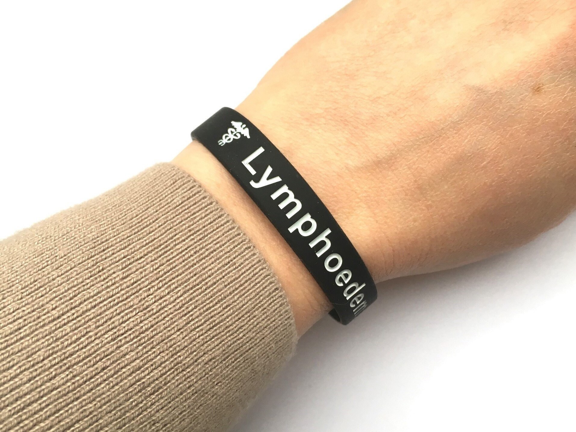 Lymphoedema Bracelet Medical ID Lymphedema Wristband Etsy