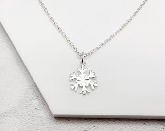 Collar Copo de Nieve para la Concienciación sobre la Esclerosis Múltiple — Plata de Ley