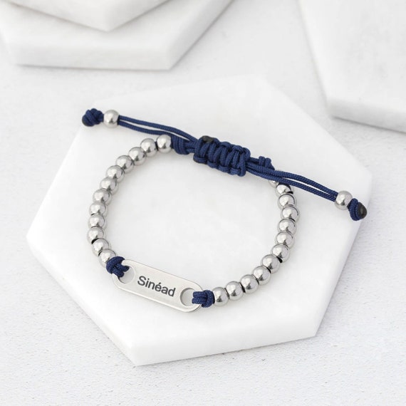 Personalised Bracelet for Women Dainty Bar Personalized Gift Her