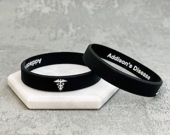 Adrenal insufficiency medical clearance bracelet