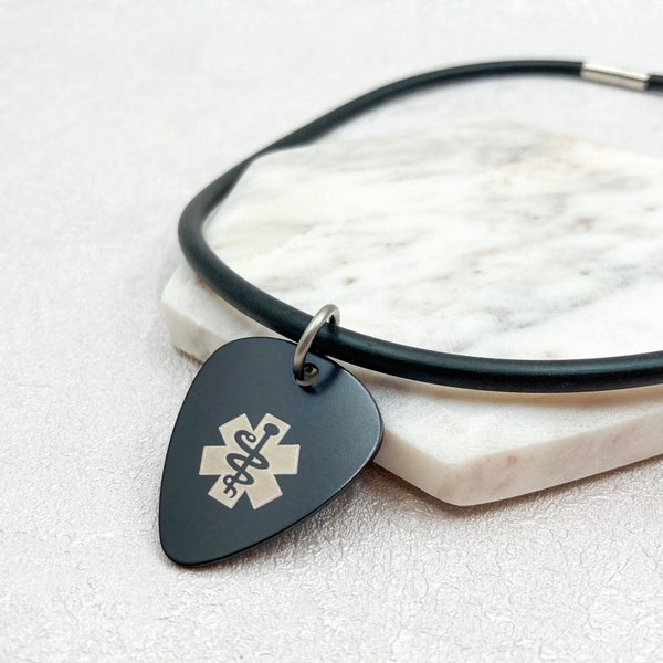 Medical Id Necklace Etsy UK