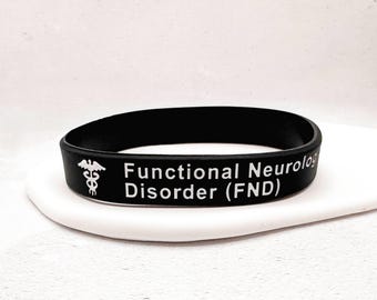 FND Medical Alert Bracelet | Functional Neurological Disorder Silicone ID Wristband