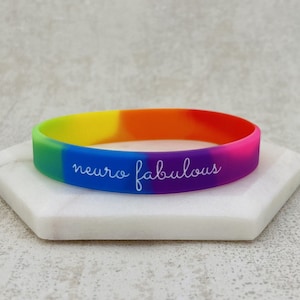 Pulsera de silicona Neuro Rainbow - Concienciación sobre el autismo