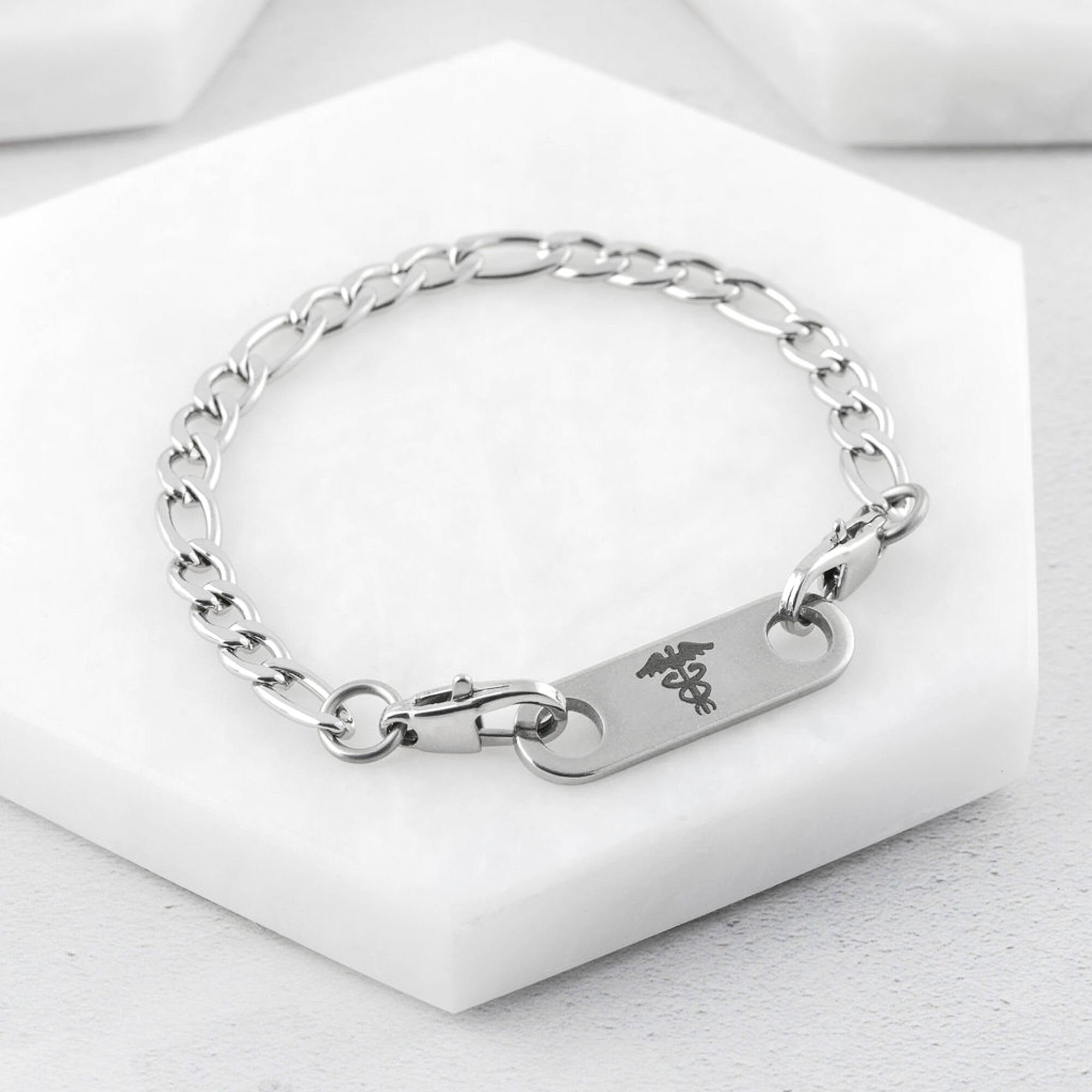 Custom Engraved Pacemaker Bracelet, Stainless Steel Medical Alert ...