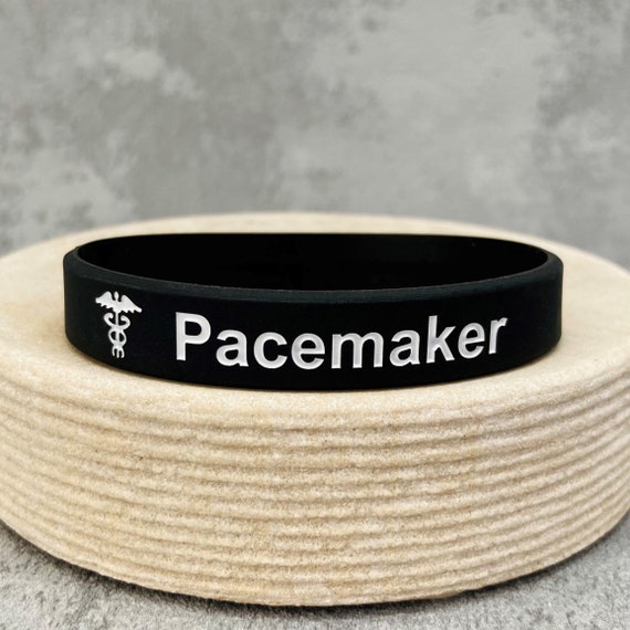 Pulsera de identificación de alerta médica Pacemaker para hombre y mujer