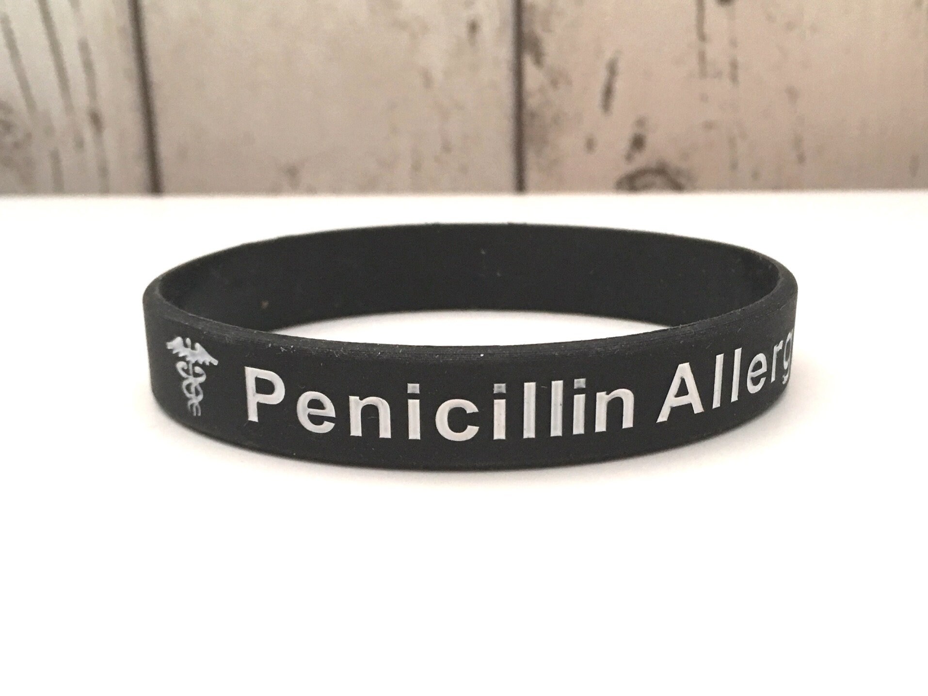 Penicillin Allergy Bracelet Allergic to PCN Wristband Band | Etsy