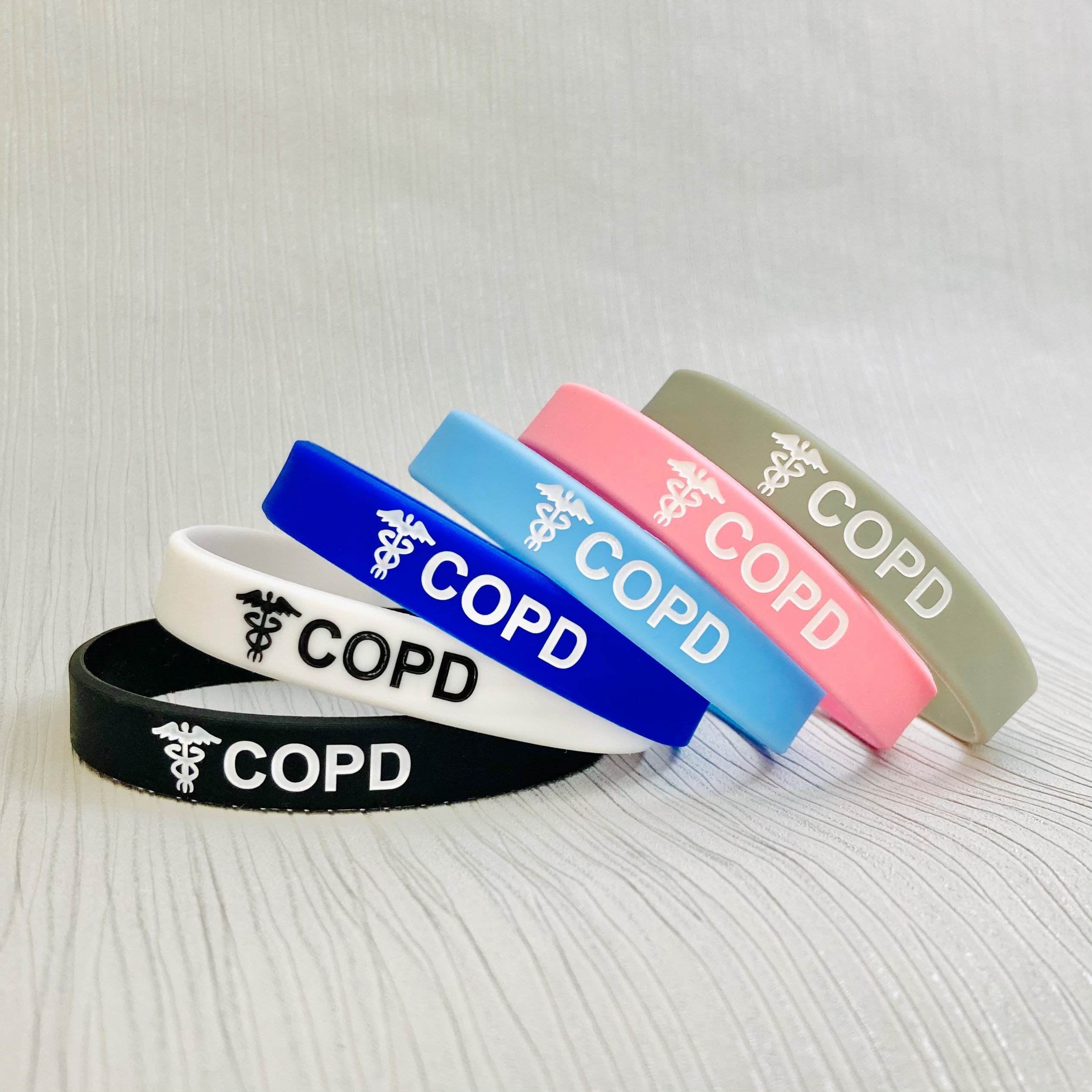 COPD Wristbands Lung Disease Bronchitis Medical Alert ID Chronic