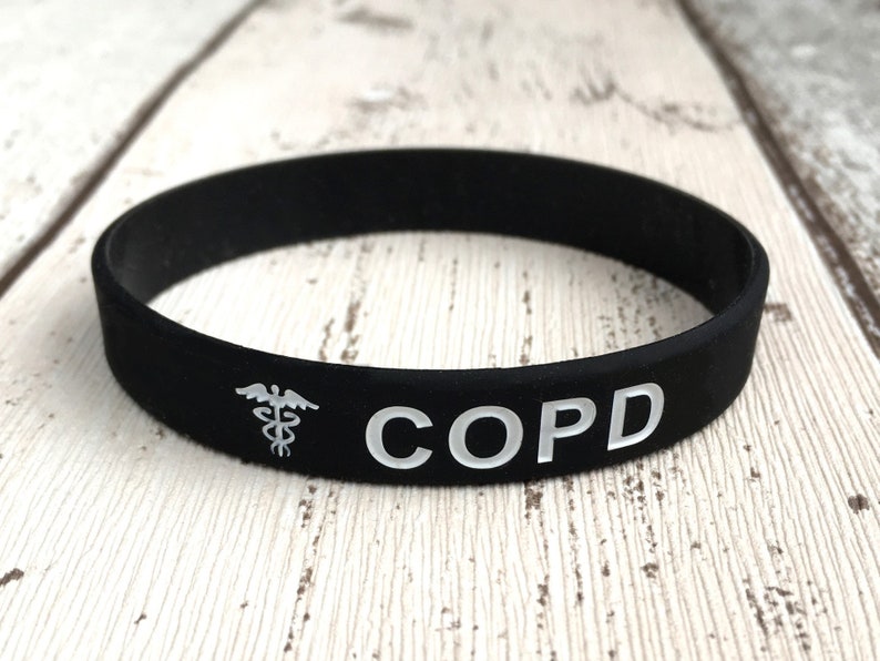 COPD Bracelet Medical ID Lung Disease Emphysema Bronchitis | Etsy UK