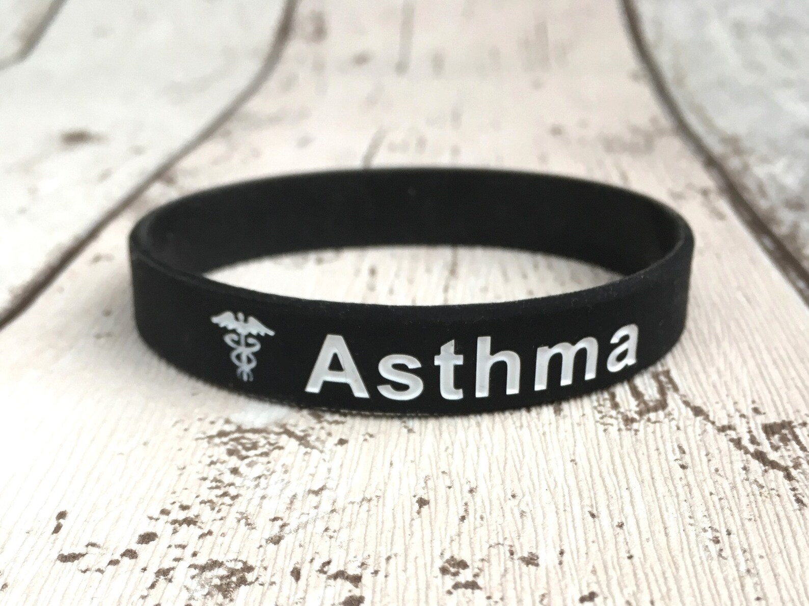 Asthma Medical Alert Wristbands Asthmatic Bracelets Jewellery Etsy