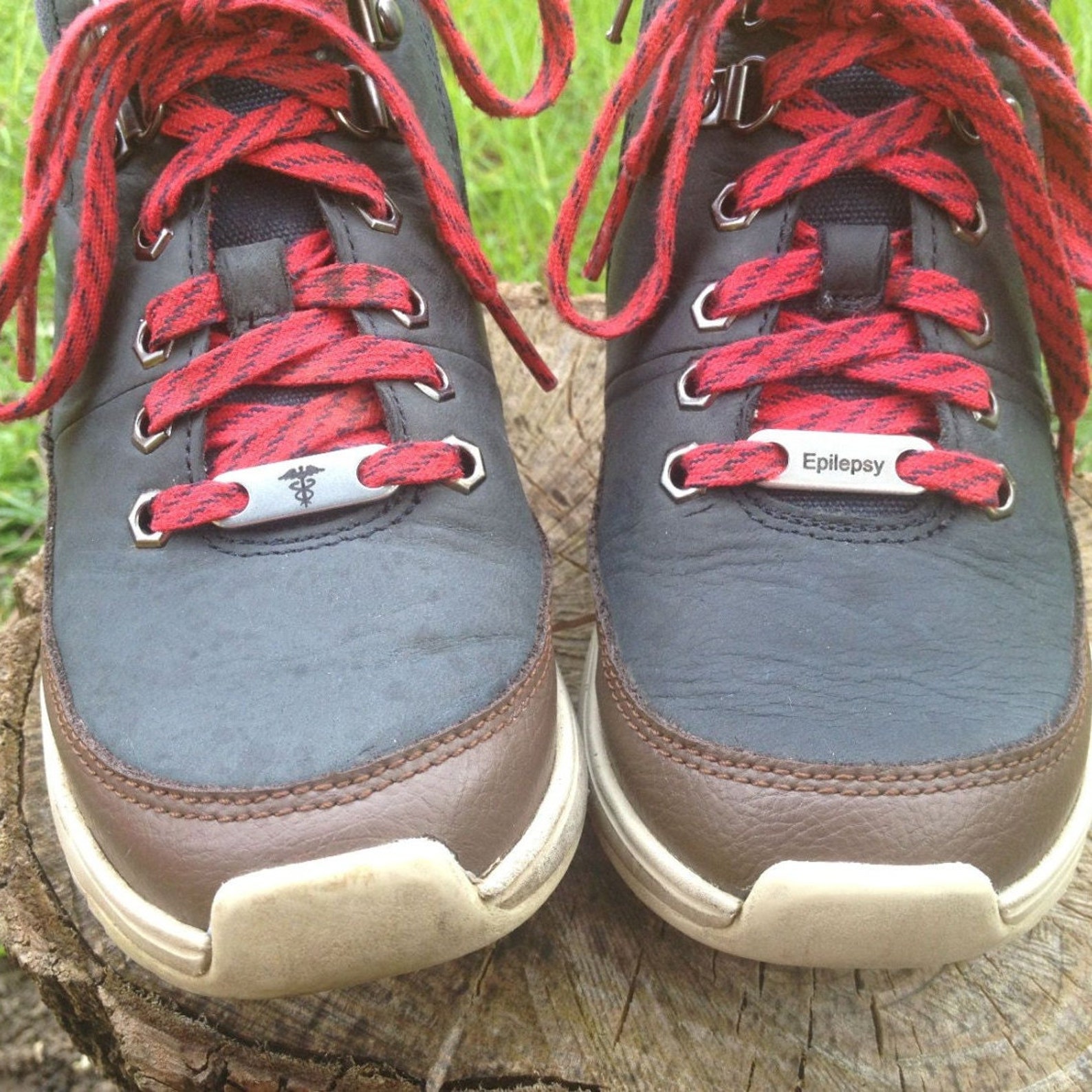 Medical Alert Shoe Tags Custom Engraved ID Tag Laces Shoes Etsy