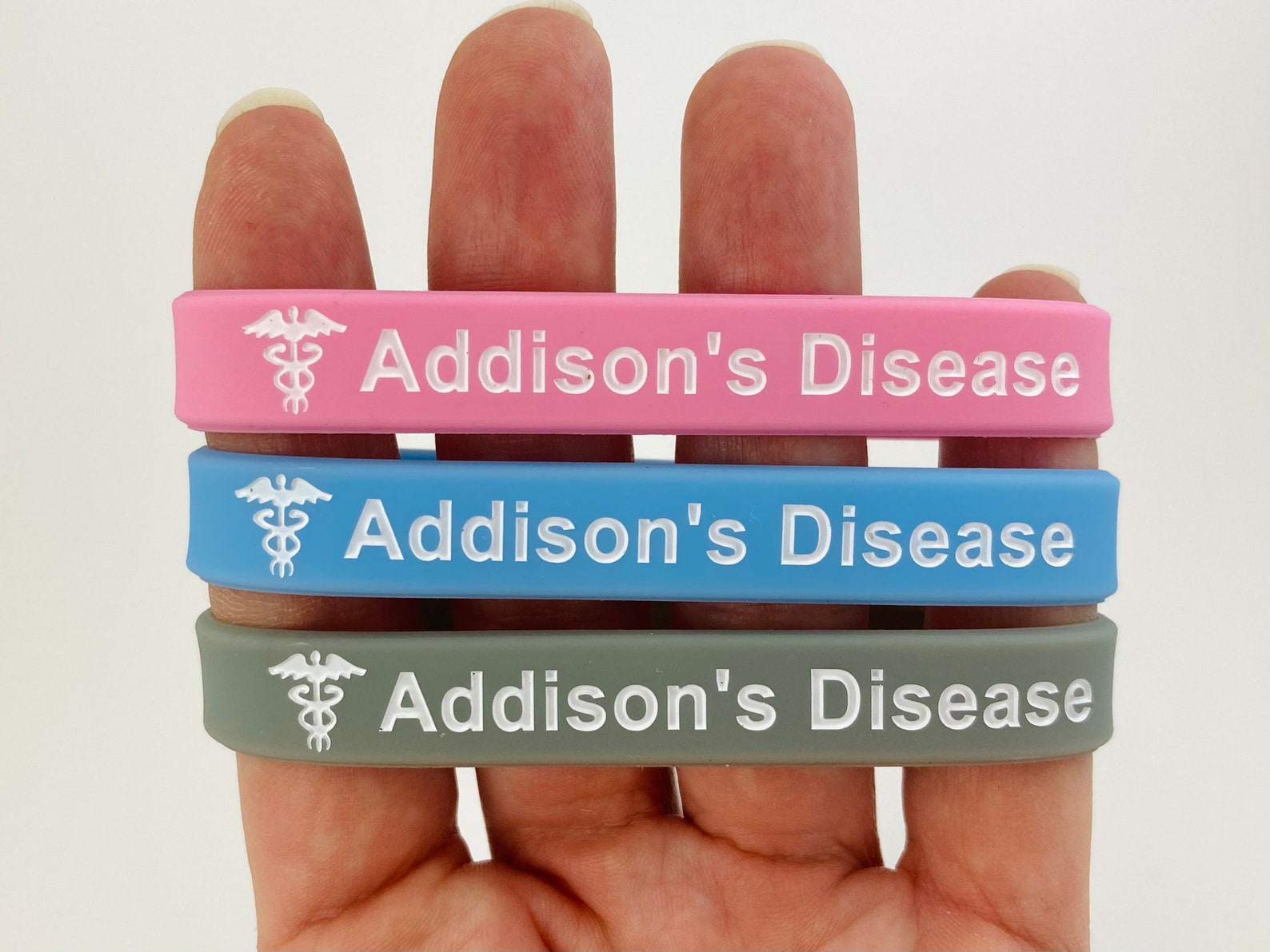 Addisons Disease Bracelet Medical ID Addison's Band Etsy