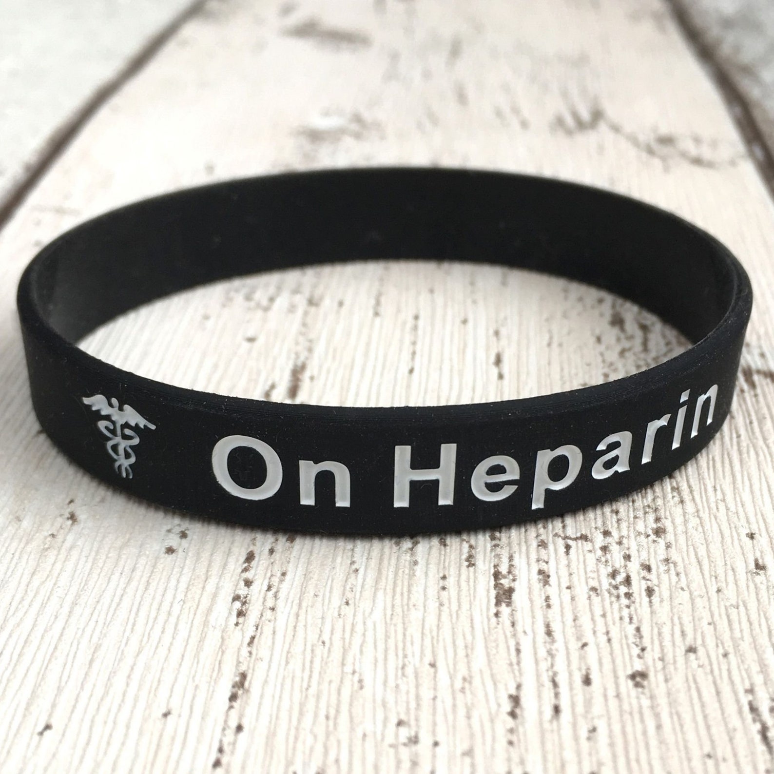 On Heparin Medical Alert Wristband Bracelets Silicone ID Band - Etsy