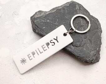 Epilepsy Medical Alert Keychain – Acrylic Seizure ID Tag Gift