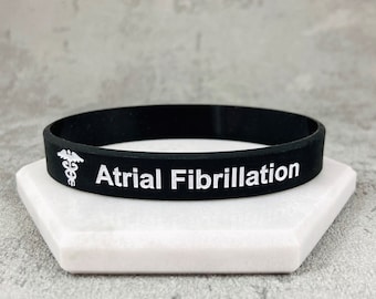 Medical Bracelet for AFIB Heart Awareness Wristband Irregular