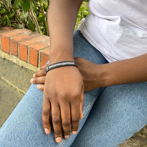 Immunosuppressed medical alert bracelet wristband cancer