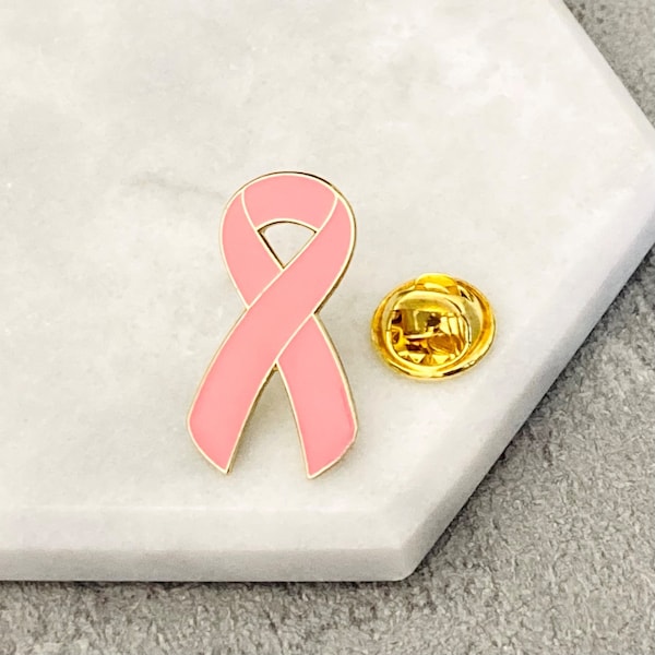 Breast Cancer Awareness Ribbon Pin Lapel Badge For Women Ladies Girls Jewellery Gifts Support Empowerment Present Brooch Survivor UK Pink