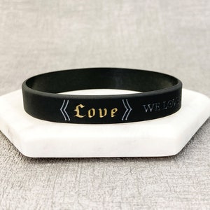 Bible Verse Wristbands For Religion Religious Scripture Faith Love Power Awareness Support Silicone Bands Ladies Mens Unisex UK 1 John 4:19