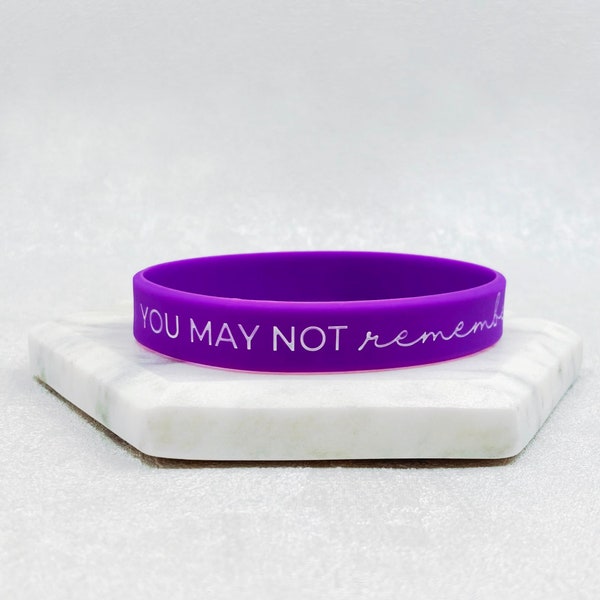 Bracelet de sensibilisation à la maladie d'Alzheimer, santé mentale, bandes violettes pour elle lui, bracelet en silicone unisexe pour homme et femme, soutien de la mémoire contre la démence Love UK