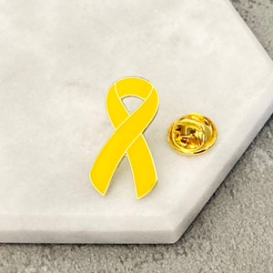 Yellow Cancer Ribbon, Yellow Awareness Ribbons - Celebrate Prints