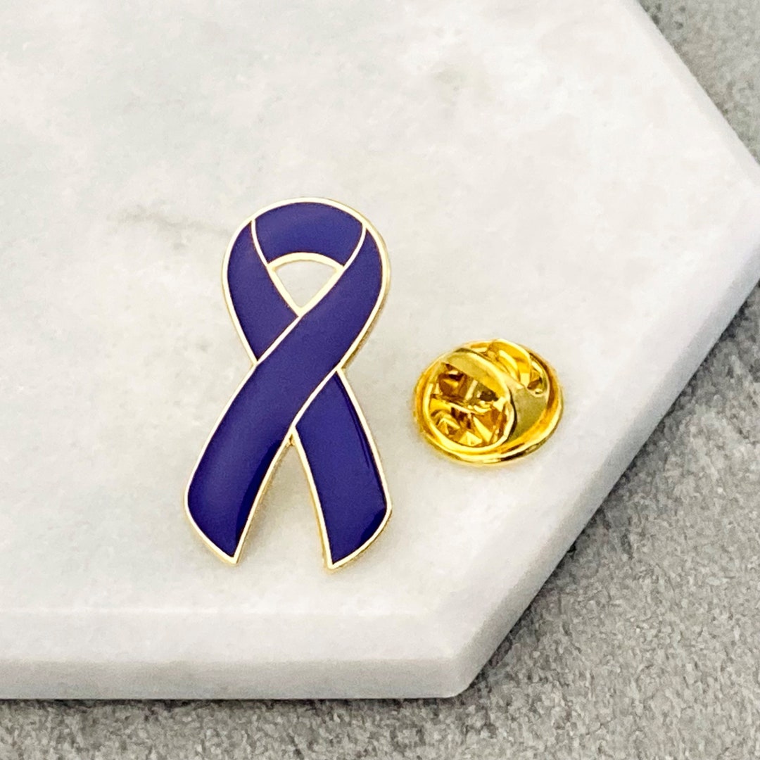 Purple Ribbon Pin, Epilepsy Awareness Support - Etsy