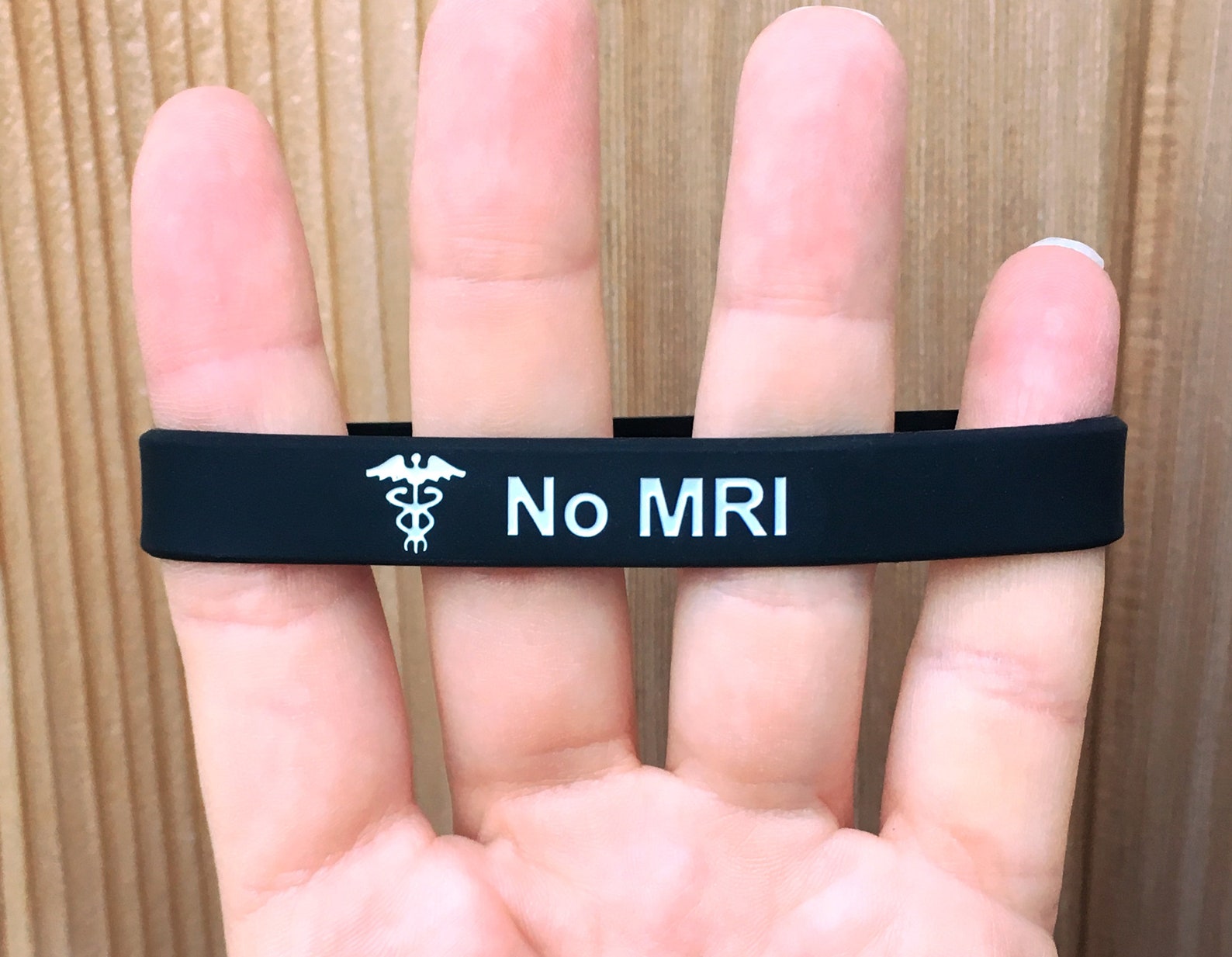 No MRI Medical Alert Wristband Bracelets Silicone ID Band Etsy
