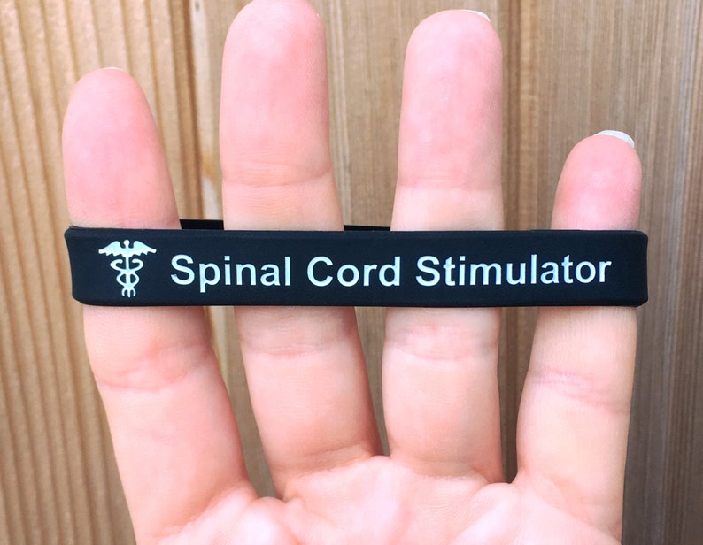 Spinal Cord Stimulator Medical Alert Wristband Bracelets Etsy