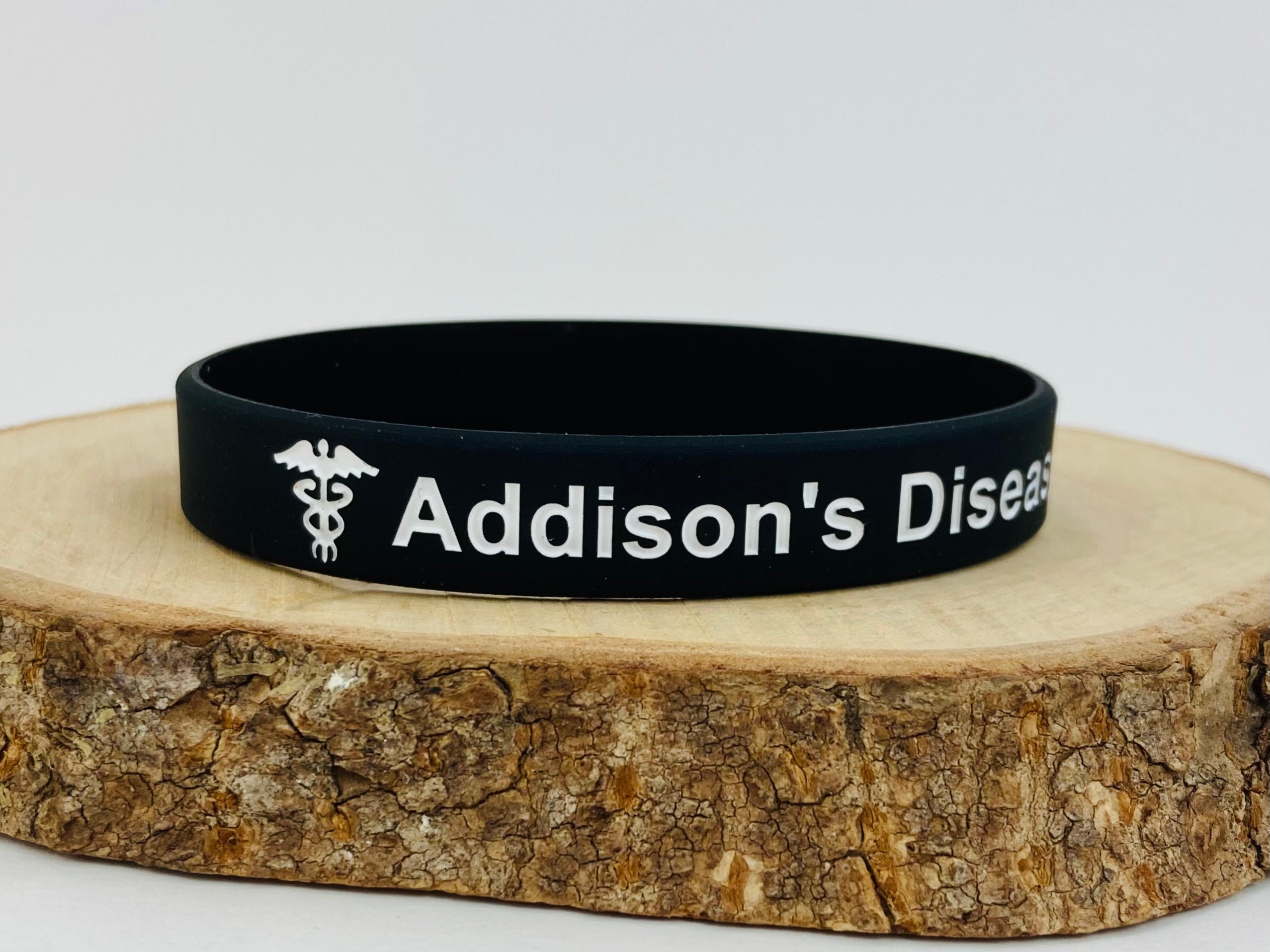Addisons Disease Bracelet Medical ID Addison's Band Etsy