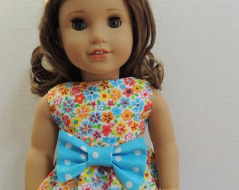 Pants Set- Dots and Flowers- fits all 18 inch dolls including American Girl Doll. Ready to ship!!