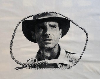 Indiana Jones "Sweet Dreams" Pillowcase, Harrison Ford Screenprint Handmade and Recycled!  All different colors <3