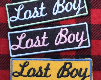 Lost Boy Patch, Machine Embroidered