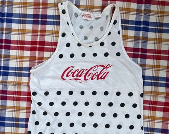 Coca-Cola Tank Top 90s Cute Small Summer wear