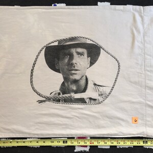 Indiana Jones Sweet Dreams Pillowcase, Harrison Ford Screenprint Handmade and Recycled All different colors 3 image 5