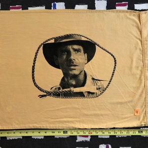 Indiana Jones Sweet Dreams Pillowcase, Harrison Ford Screenprint Handmade and Recycled All different colors 3 image 3