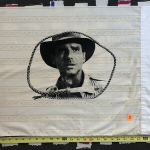 Indiana Jones Sweet Dreams Pillowcase, Harrison Ford Screenprint Handmade and Recycled All different colors 3 image 4