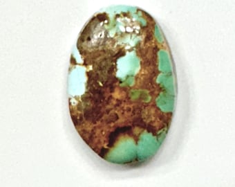 Royston Turquoise Specimen Natural Green & Blue Stone Gem High Grade Cab Cabochon from Nevada 11.2 CTS