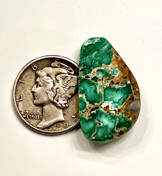 Damele Turquoise Natural Gem High Grade Gem Spiderweb Cabochon
