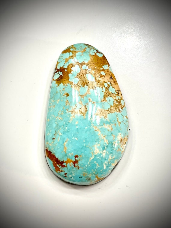 Number 8 Turquoise Large Natural Gem High Grade 8 Cabochon 31.4 CTS 