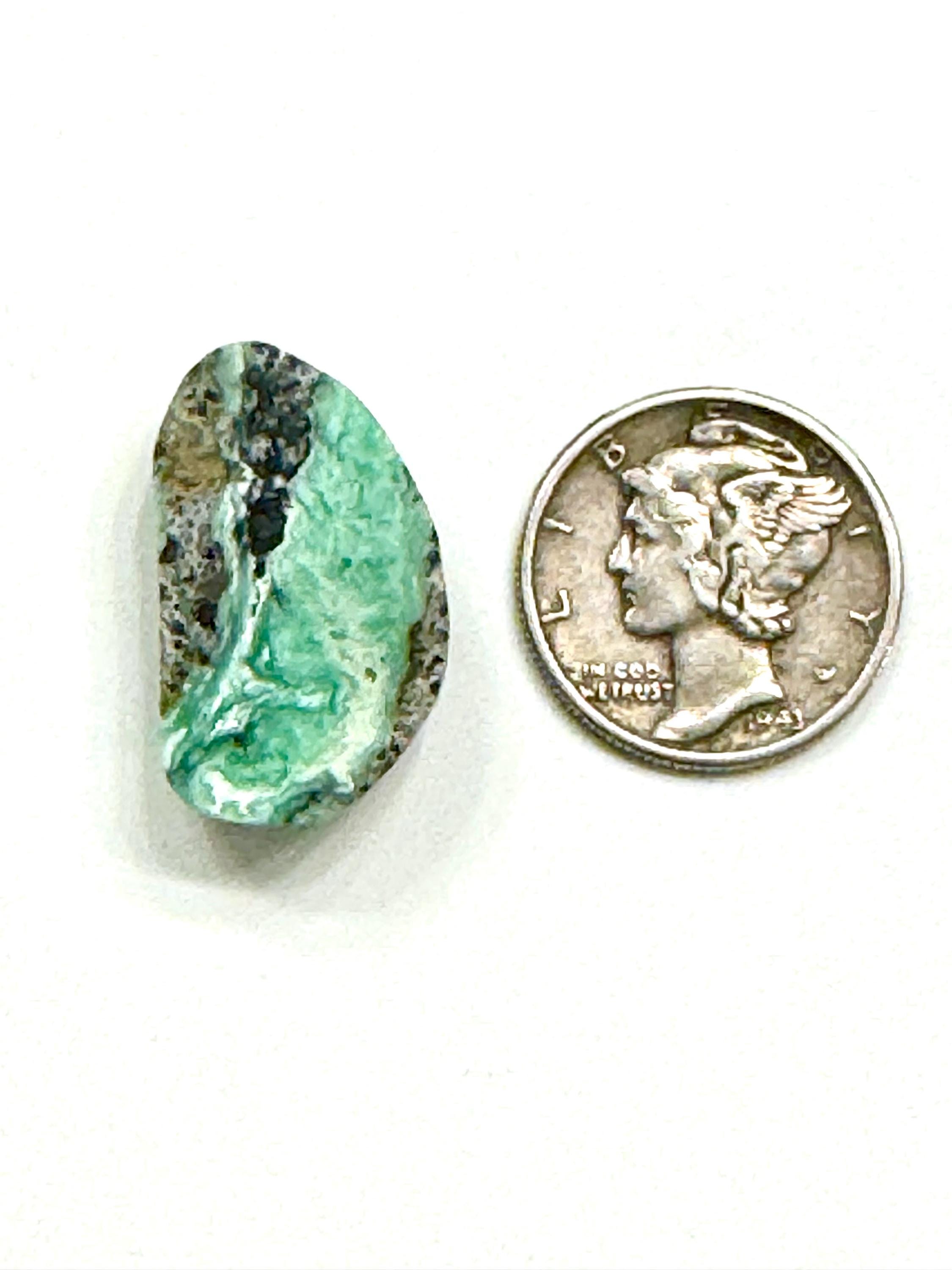 Pixie Turquoise Natural Rare Gem Green Faustite Cabochon 14.6 CTS - Etsy