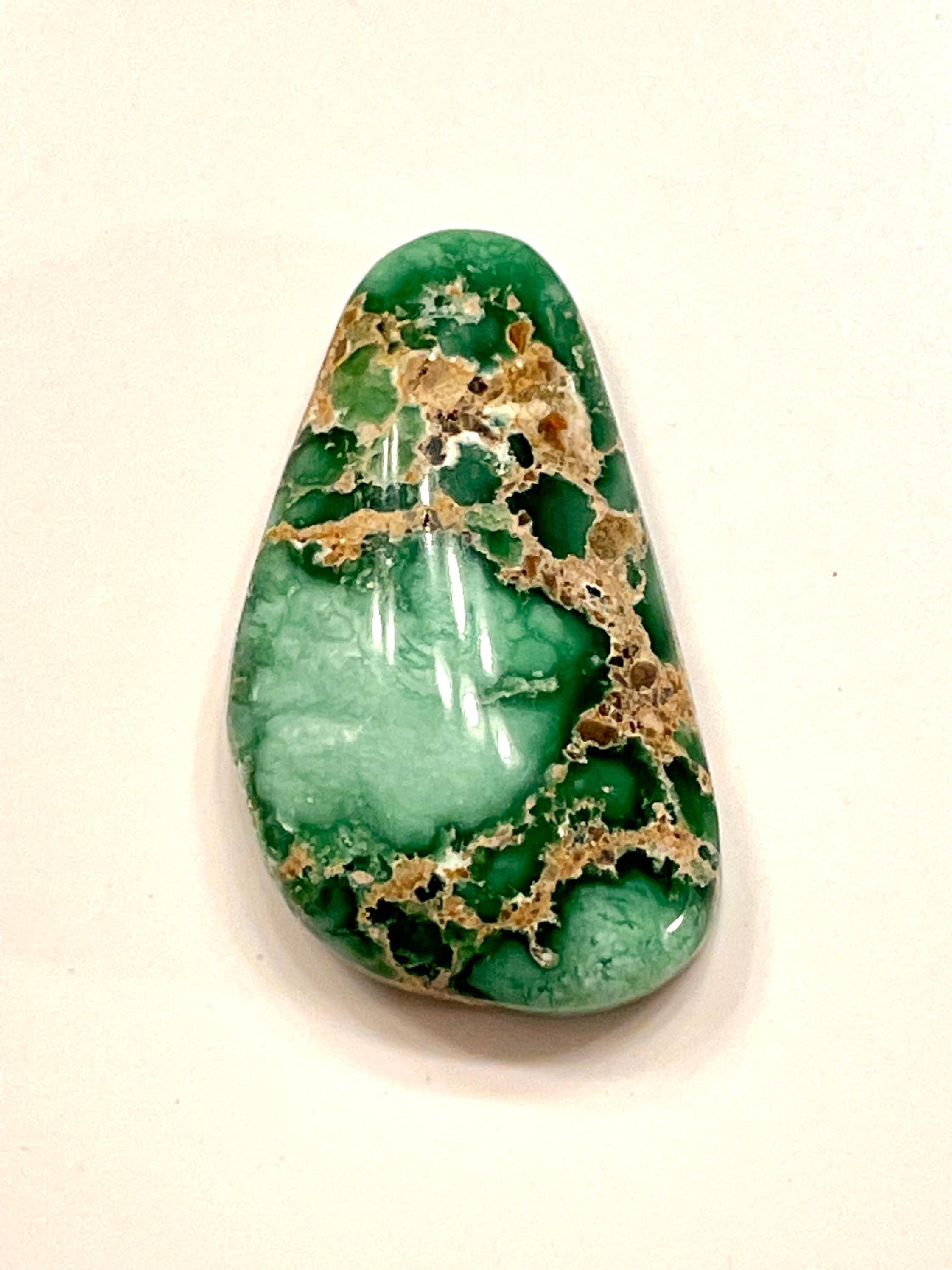 Damele Turquoise Natural Gem High Grade Gem Spiderweb Cabochon
